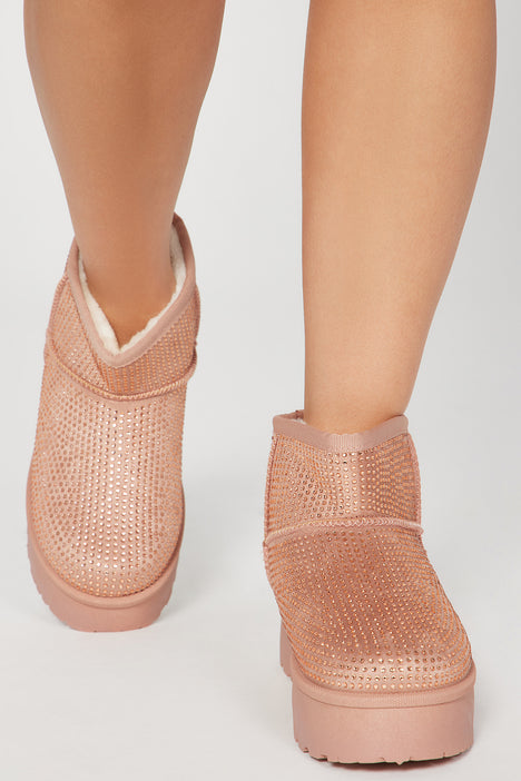 Blush colored online women's booties