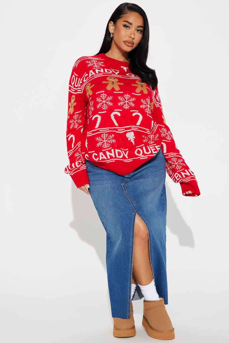 Candy Queen Sweater - Red/combo | Fashion Nova, Sweaters | Fashion Nova