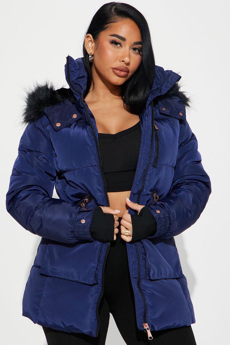 Cold Feelings Puffer Jacket - Navy | Fashion Nova, Jackets & Coats ...