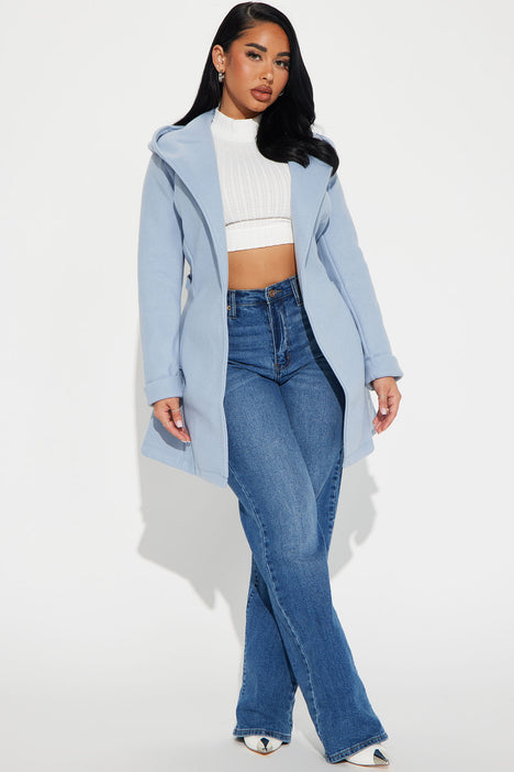 Blue discount duster coat