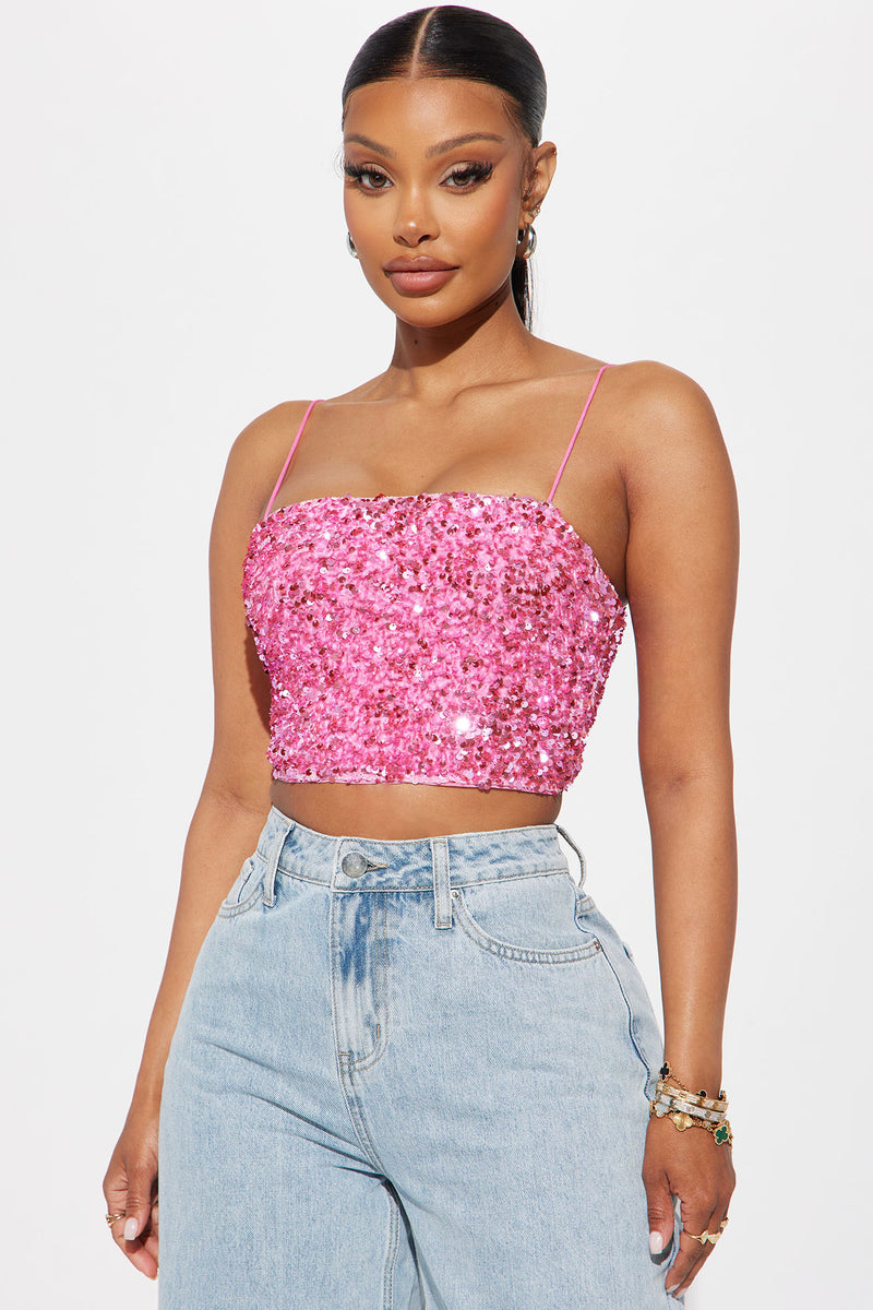 The After Party Sequin Top - Pink | Fashion Nova, Knit Tops | Fashion Nova The After Party Sequin Top - Pink | Fashion Nova, Knit Tops | Fashion Nova