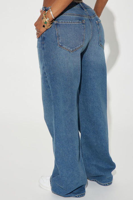 Kyra - Low Rise Flared Jeans with Crossover Waistband