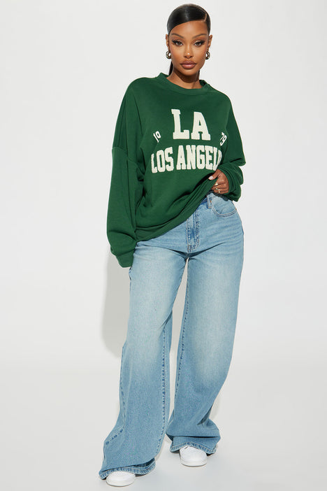 Chenille patch cheap sweatshirt