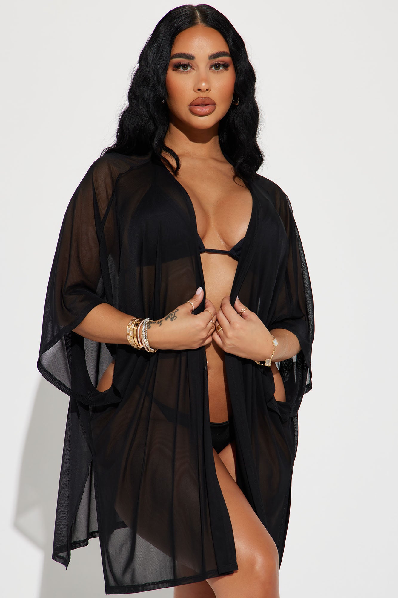 Plus size black kimono cover up new arrivals