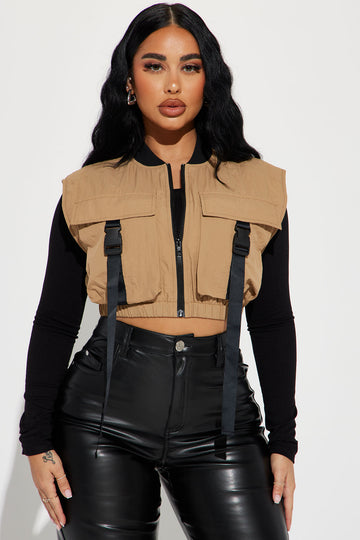 Street Style Babe Cropped Jacket - Black
