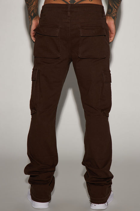 Buy The Indian Garage Co Men Brown Slim Fit Cargos Trousers - Trousers for  Men 20554204 | Myntra