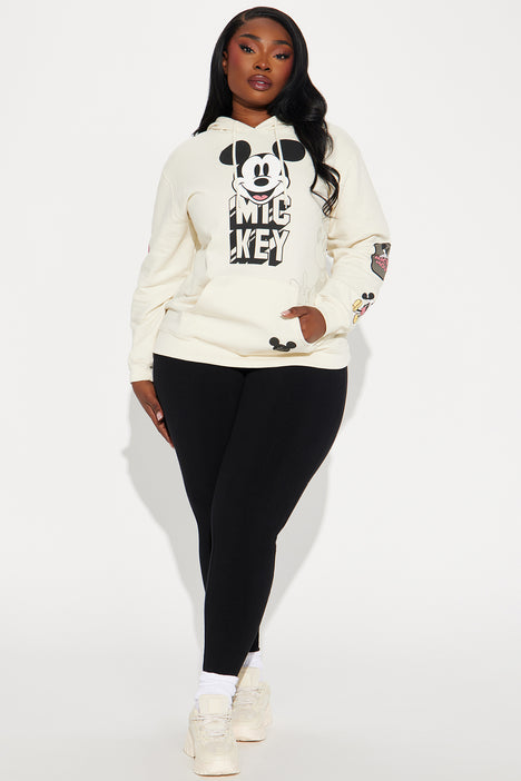 Plus size mickey mouse top hoodie