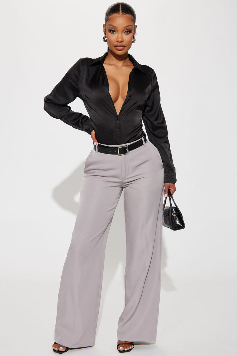Kathy Satin Shirt - Black | Fashion Nova, Shirts & Blouses | Fashion Nova