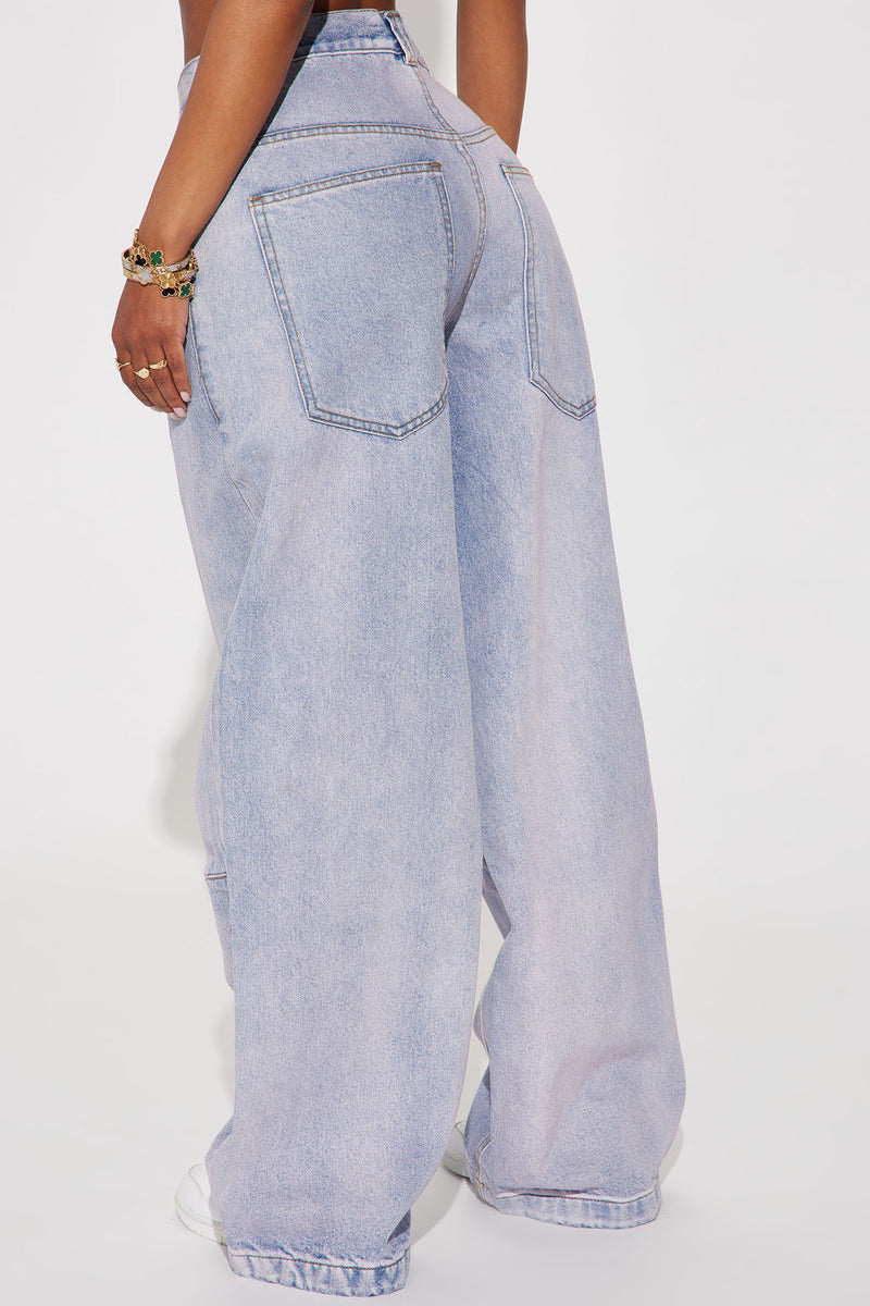 Kennie Tinted Baggy Jeans - Lavender | Fashion Nova, Jeans | Fashion Nova