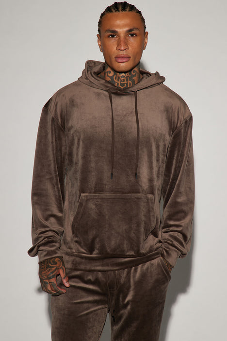 Mens velour 2025 jumper