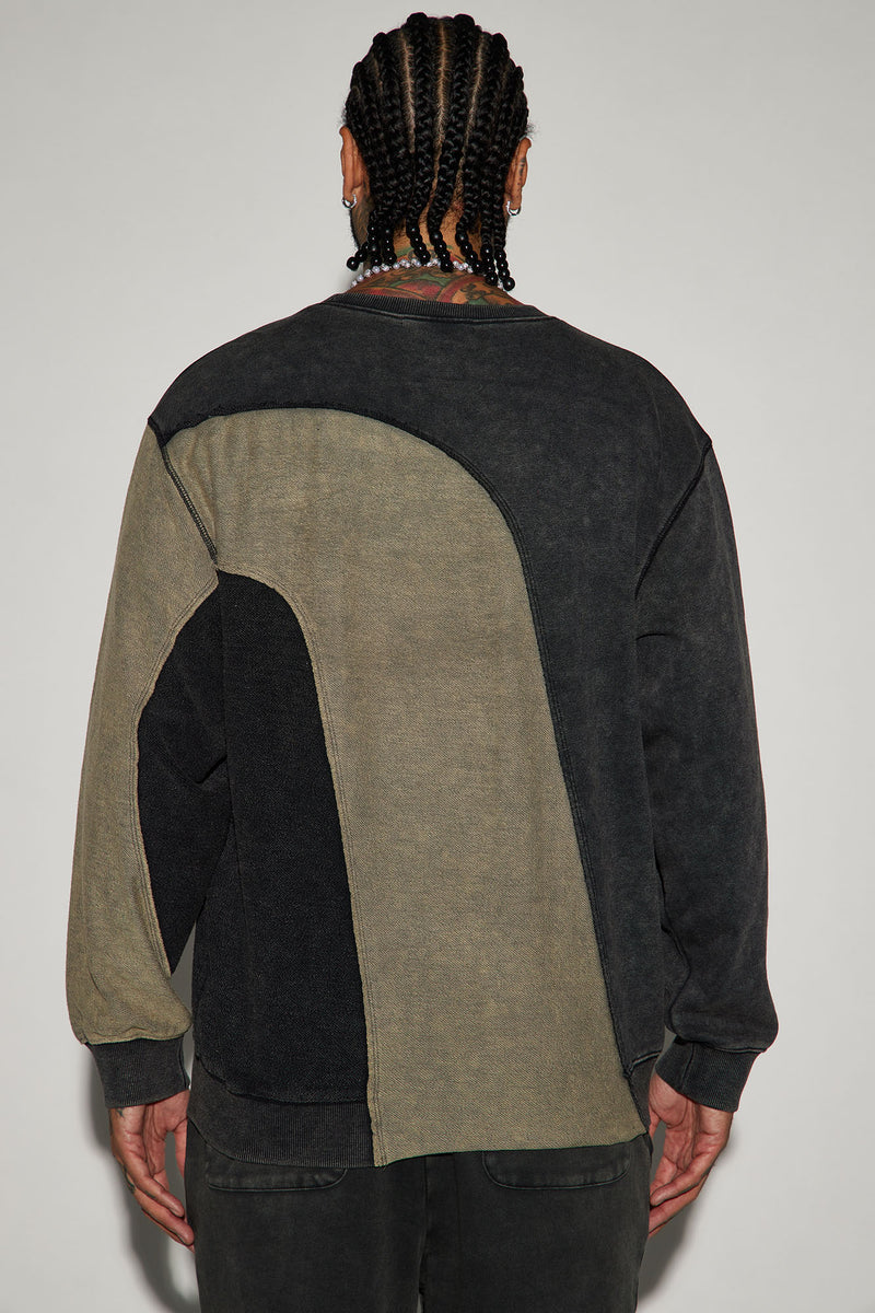 It's A Vibe Crewneck Sweatshirt - Black/combo | Fashion Nova, Mens ...