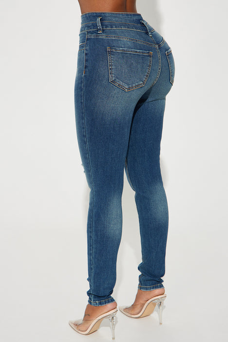 On The List Deluxe Stretch Skinny Jean - Dark Wash
