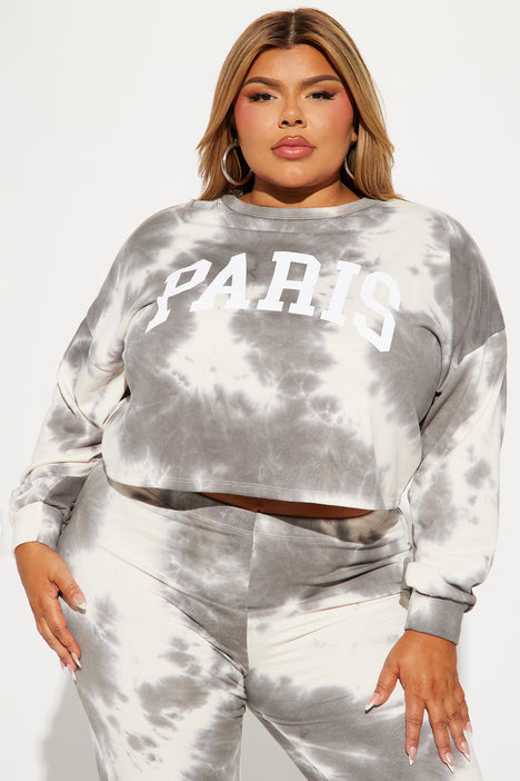Tie dye jogger online set plus size