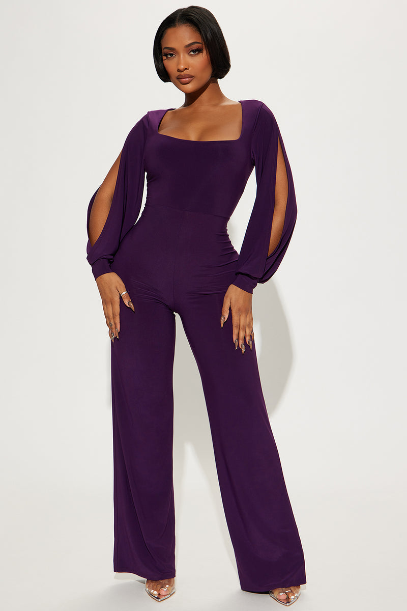 Ella Jumpsuit Eggplant Fashion Nova, Jumpsuits Fashion Nova