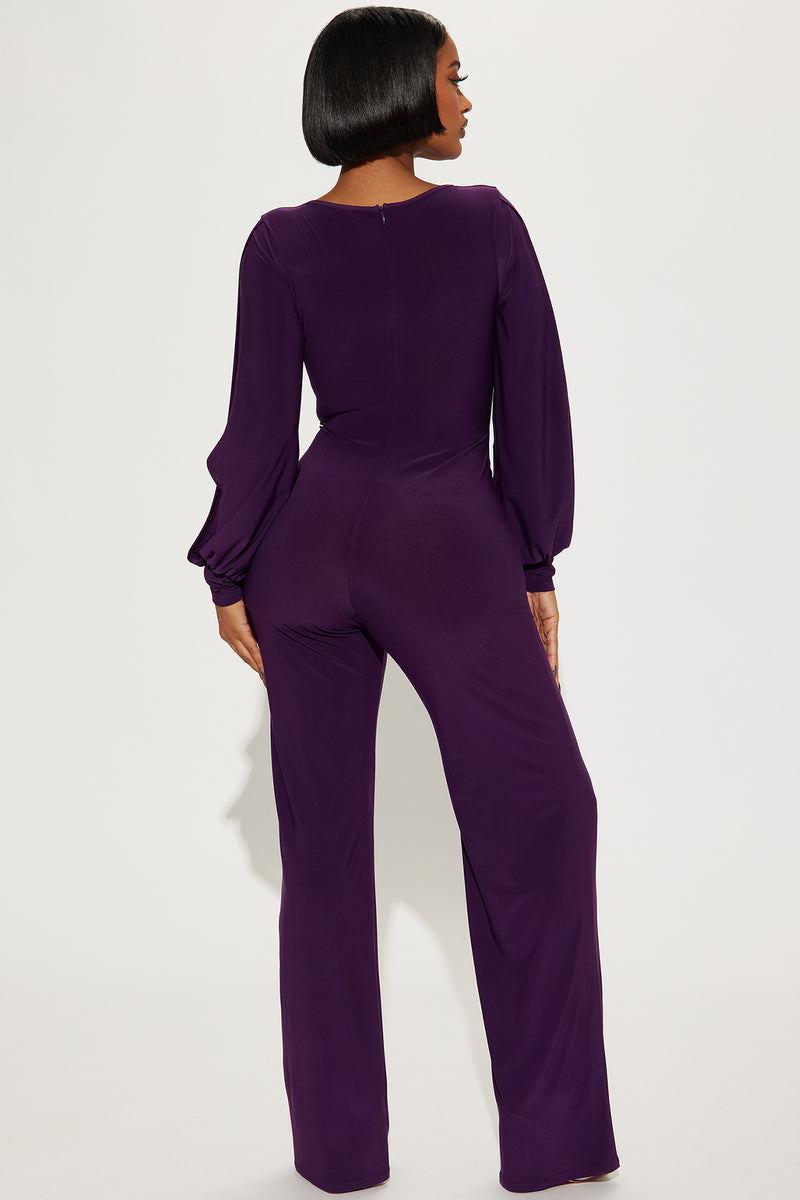 Ella Jumpsuit Eggplant Fashion Nova, Jumpsuits Fashion Nova