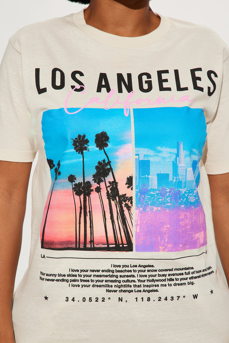 Los Angeles Views Graphic Tee - Cream | Fashion Nova, Screens Tops and ...