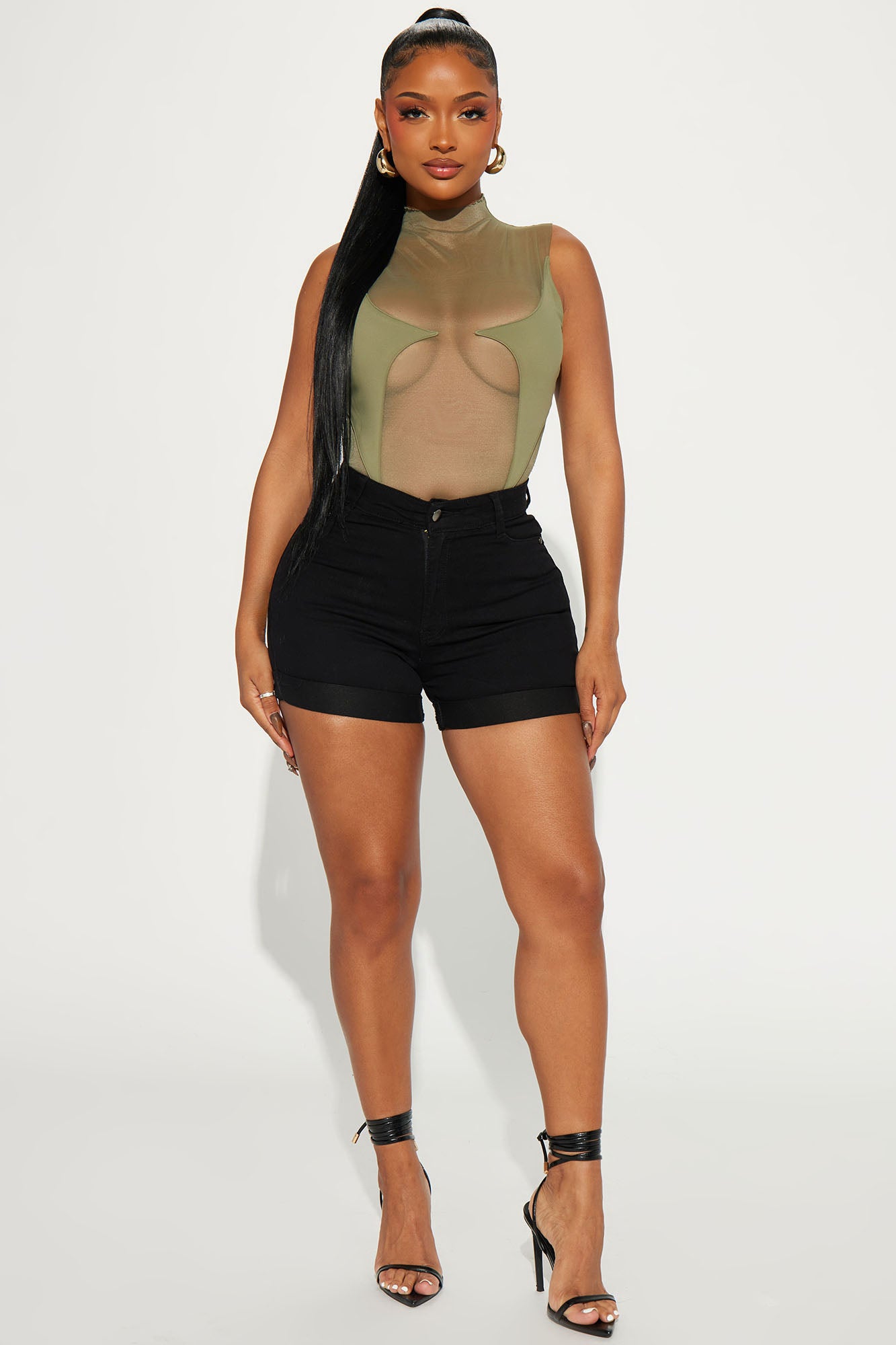 Carter Denim Shorts Black