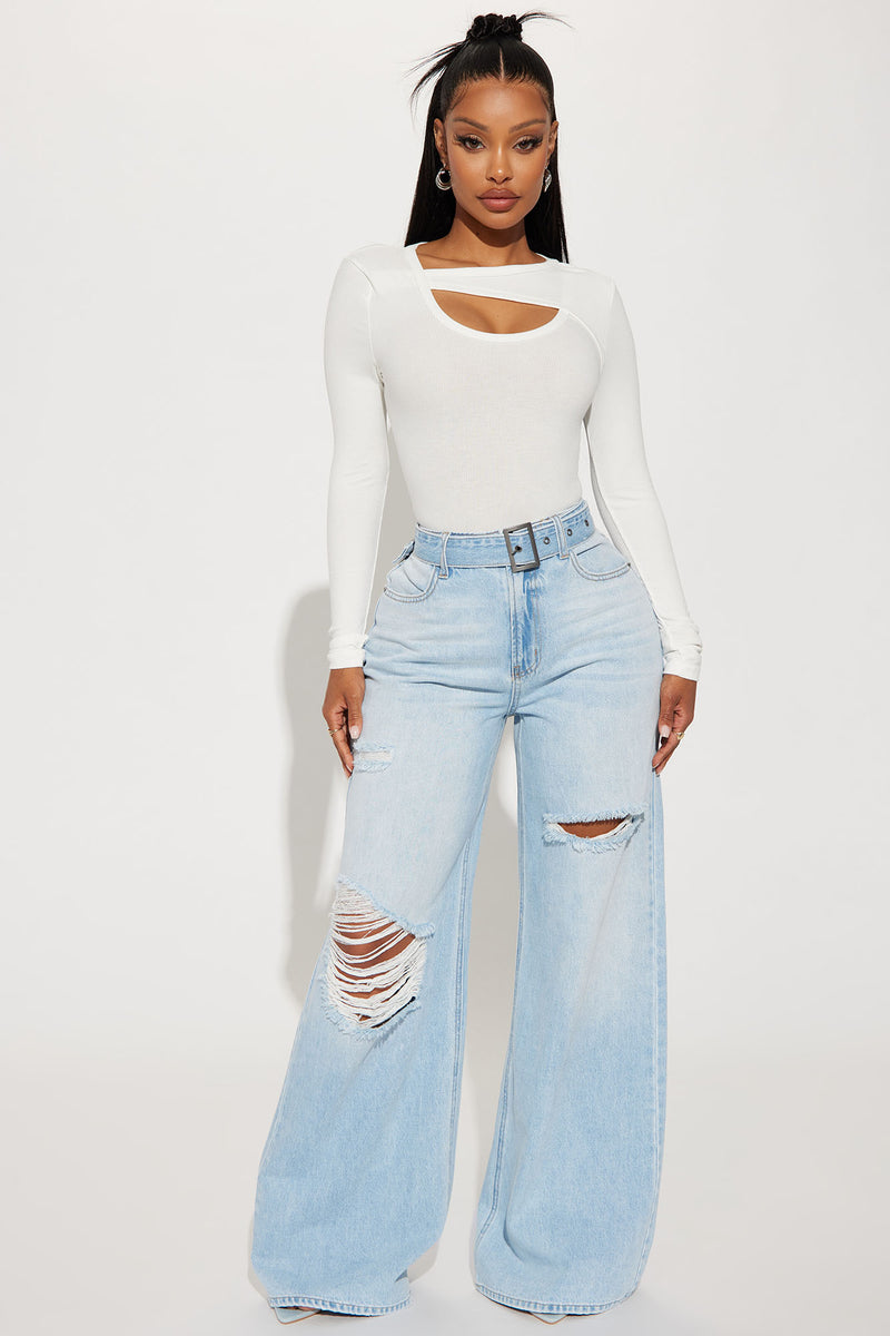 Brandy Cut Out Top - White | Fashion Nova, Knit Tops | Fashion Nova