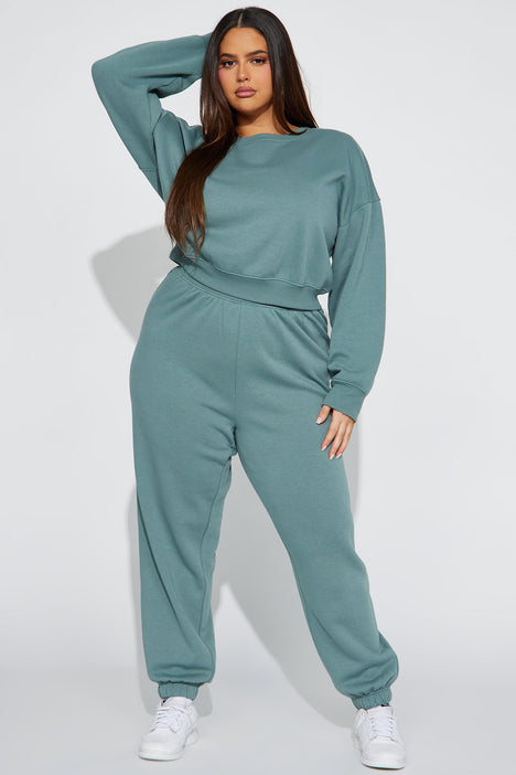 Do Not Disturb Sweatsuit Sage Fashion Nova Matching Sets