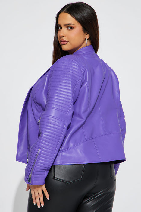 Mariah Moto Jacket Purple Fashion Nova Jackets Coats