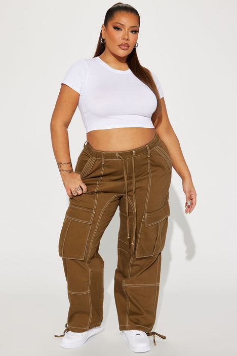 Fashion nova plus size shop cargo pants