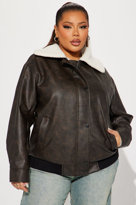 Aviator jacket size store 18