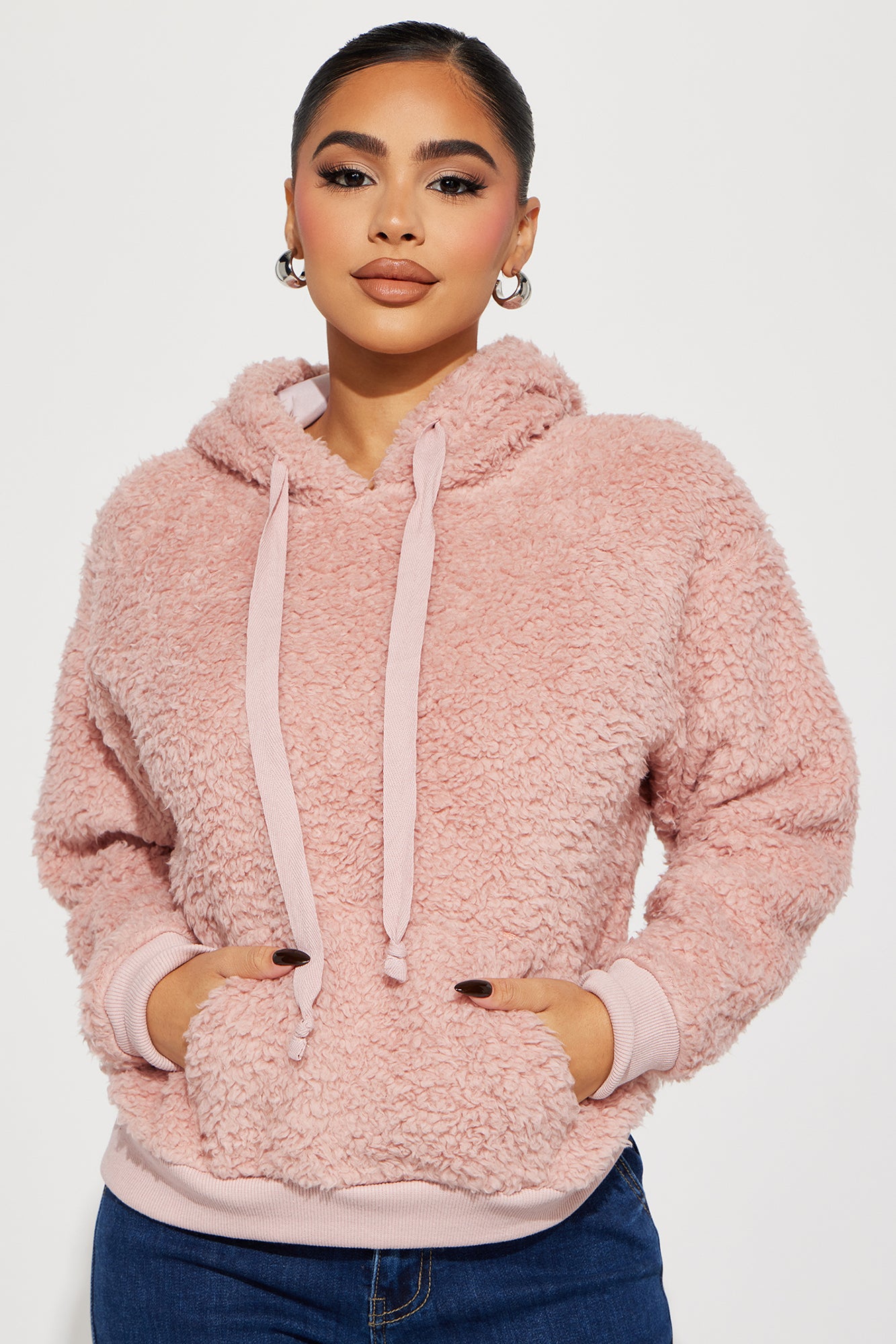 Mauve sherpa clearance pullover