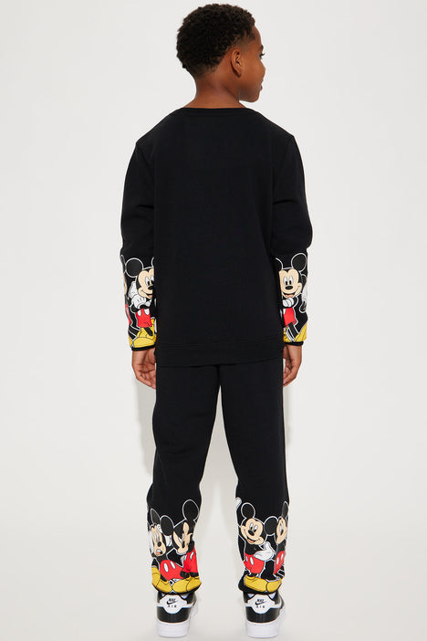 Mini Mickey Mouse Embroidered Fleece Jogger Set - Black, Fashion Nova,  Kids Sets