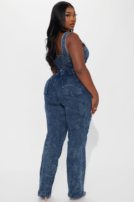 Denim jumpsuit size 18 sale