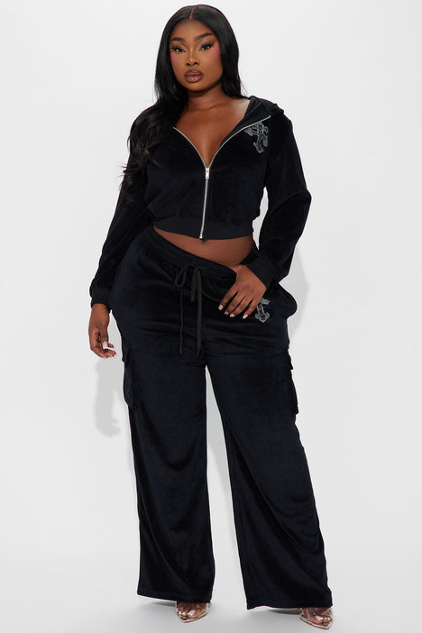 Velour pants and deals hoodie set