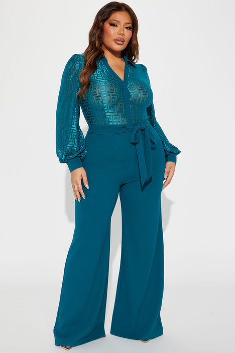 Jumpsuit teal cheap