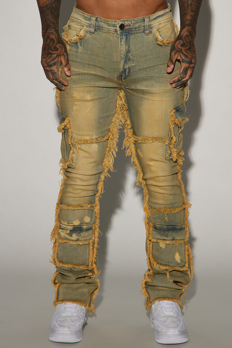 We Got This Fray Stacked Skinny Flare Jeans - Medium Wash | Fashion ...