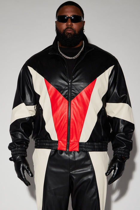 Black see top through jacket