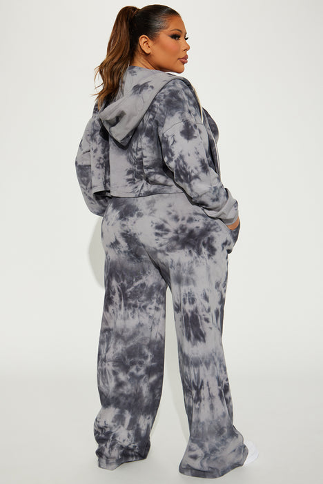 Unforgiven Tie Dye 3 Piece Pant Set Black combo