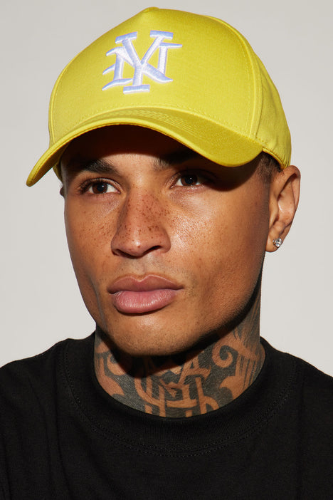 NY Snapback Hat Yellow Fashion Nova Mens Accessories