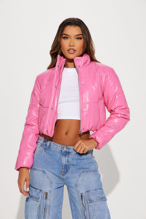 Shining Bright Puffer Jacket Pink