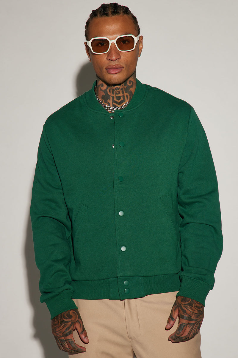 Tyson Fleece Bomber Jacket - Green | Fashion Nova, Mens Casual Jackets ...