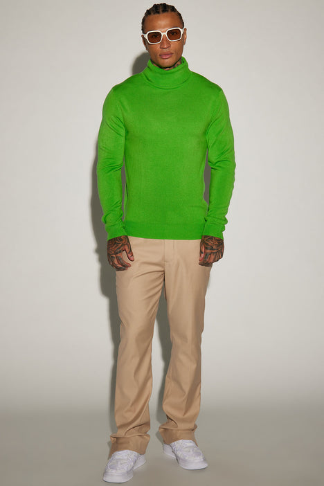Mens lime hotsell green turtleneck