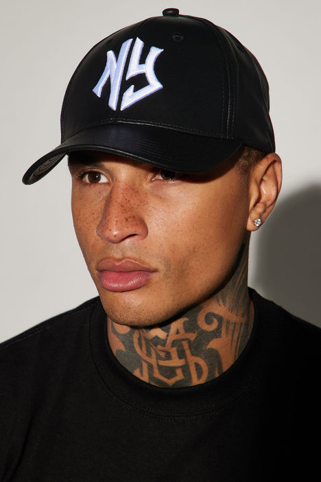 Leather snapback best sale hat
