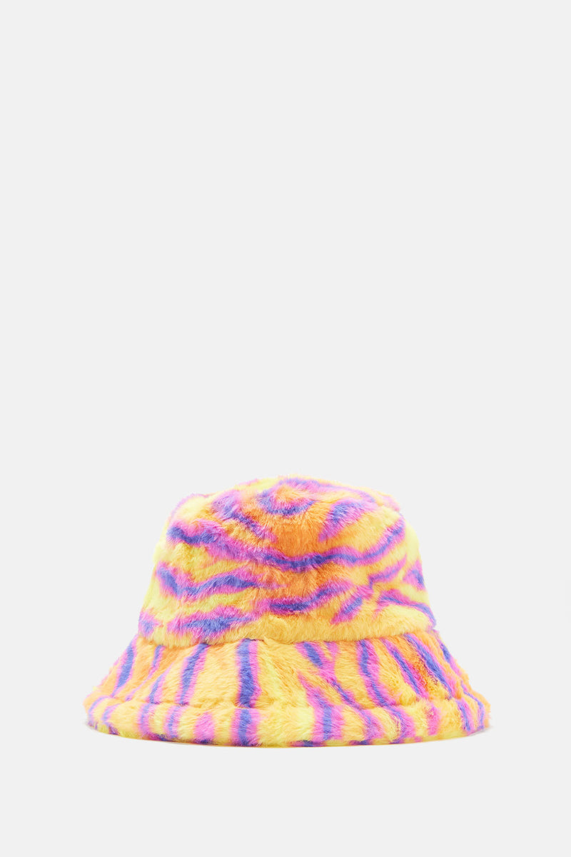 Moving And Grooving Bucket Hat - Yellow/combo | Fashion Nova ...