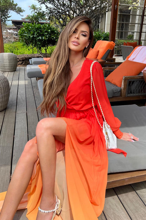 Fashion nova ombre dress hot sale