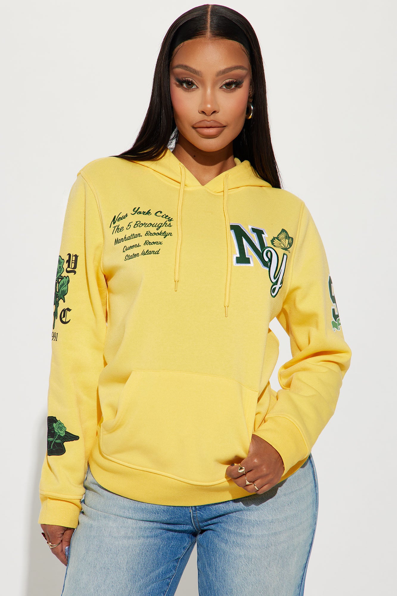 NY Butterfly Hoodie Yellow
