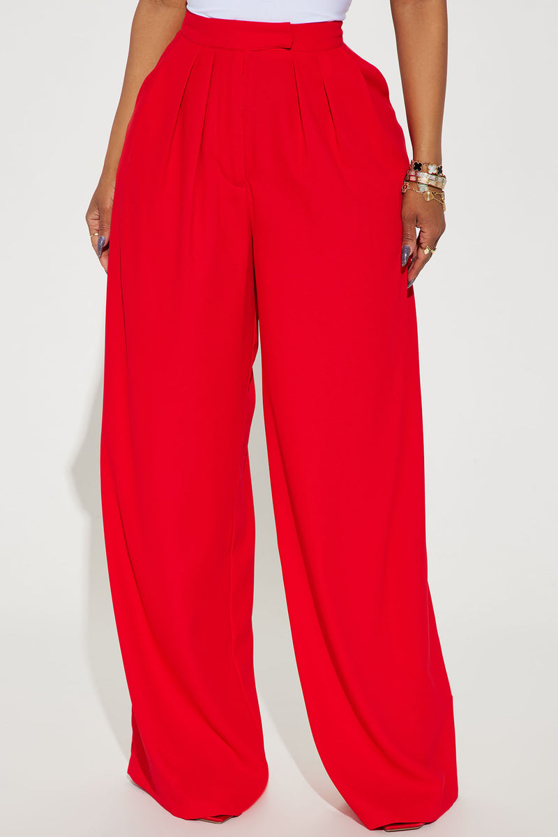 Perfect Love Trouser - Red | Fashion Nova, Pants | Fashion Nova