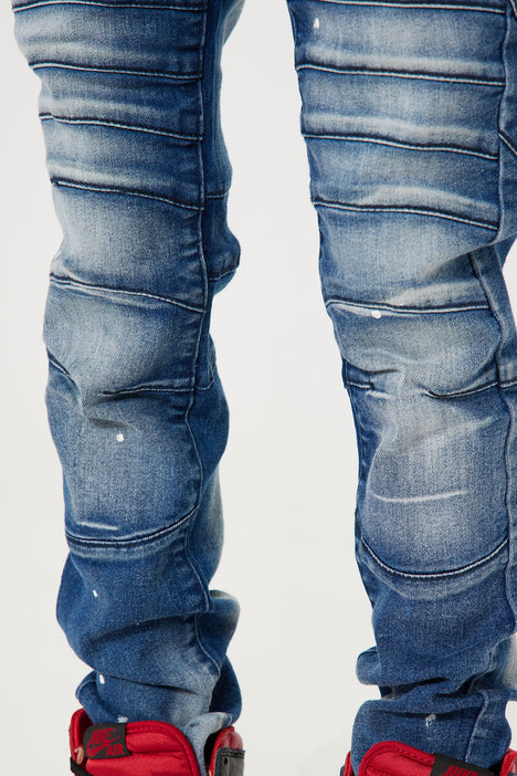 Biker jeans with paint splatter hotsell