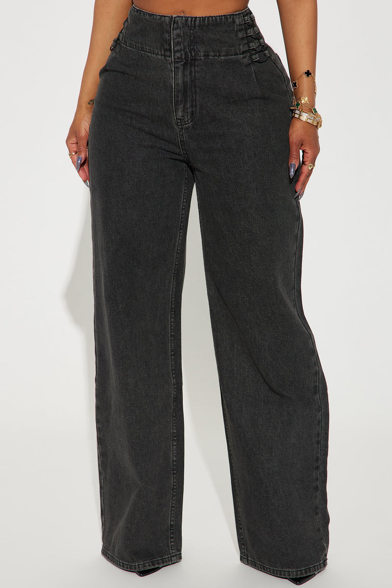 Daring Drop Waist Baggy Jeans - Black Wash | Fashion Nova, Jeans ...