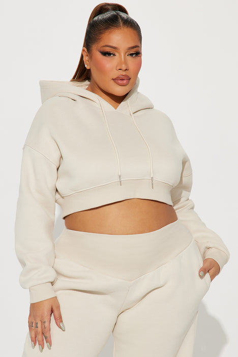 Nikkie Fleece Jogger Set Cream