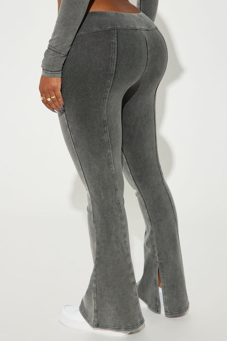 Petite Lianna Lounge Flare Pants Grey Fashion Nova Lounge