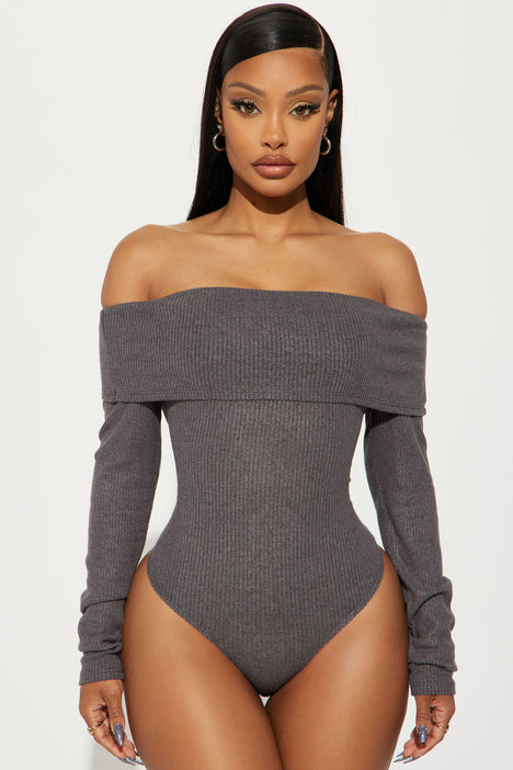 Off the shoulder leotard top