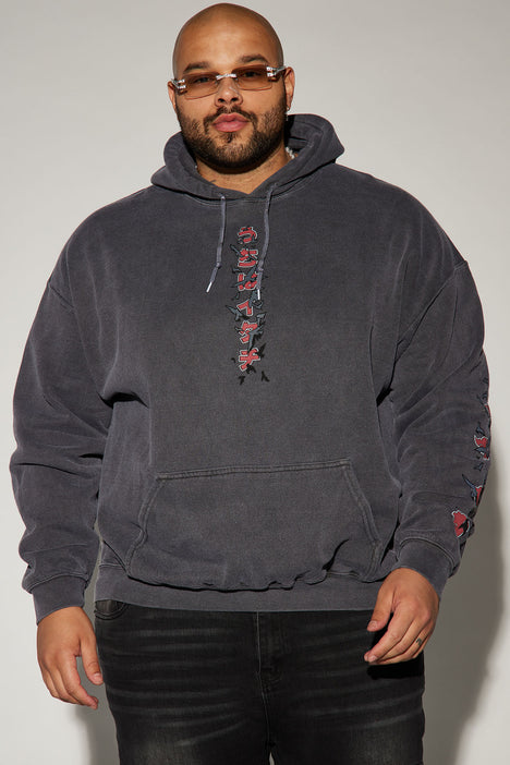 Naruto Akatsuki Itachi Hoodie Black Fashion Nova Mens Graphic