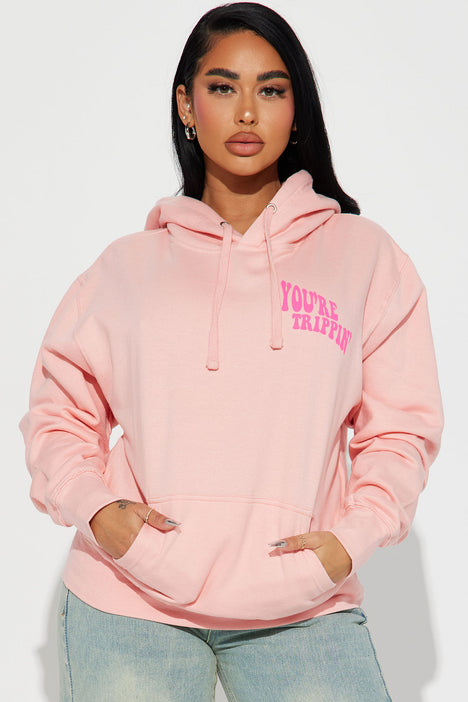 Fashion nova pink online hoodie